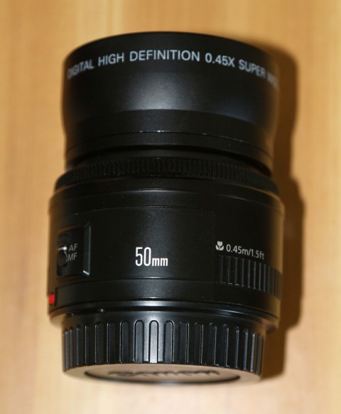 canon 50mm wide angle lens adapter